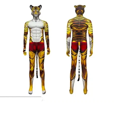 Ganzkörperanzug mit Tigeraufdruck — Animal Prints
