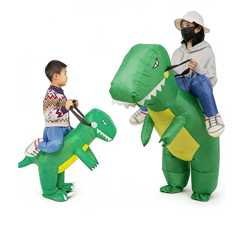 Disfraz hinchable de jinete de dinosaurio — Dinosaur Costumes