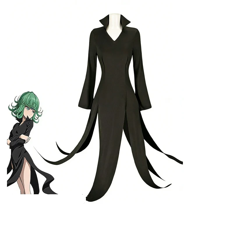 Schwarzes Tatsumaki-Kostümkleid — One Punch Man
