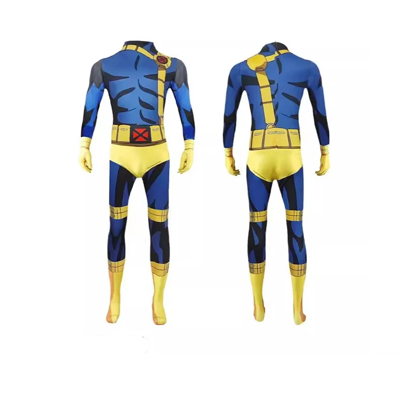 Traje integral estampado de héroe Cyclops — X-Men