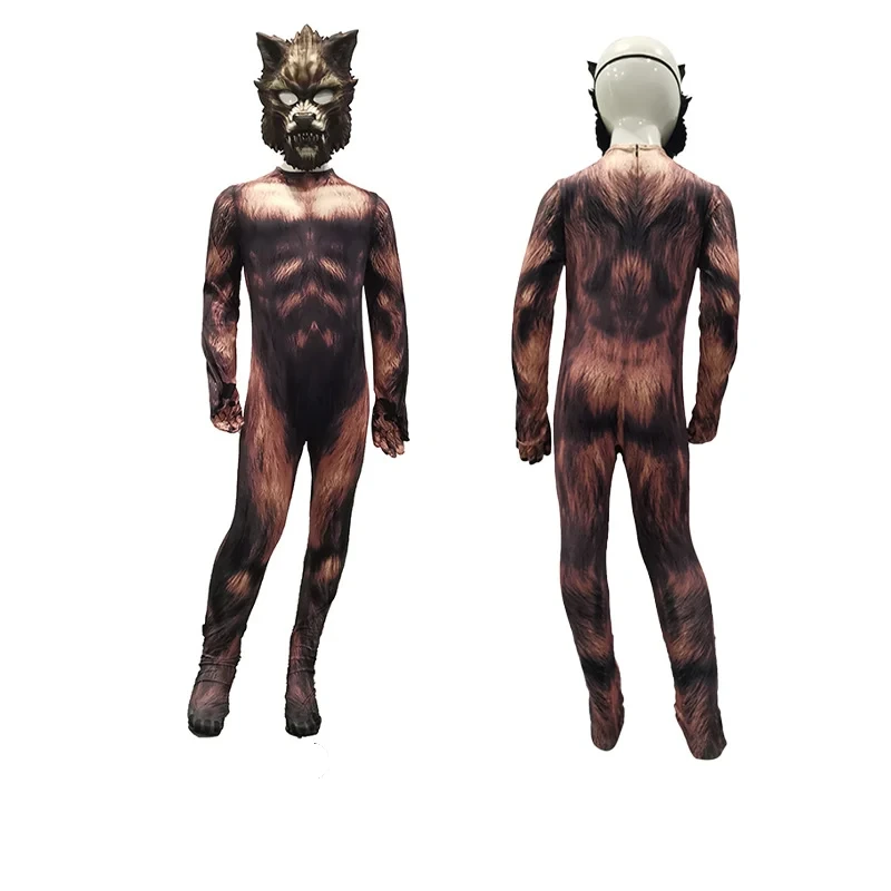 Combinaison intégrale de costume de loup-garou d’horreur — Halloween