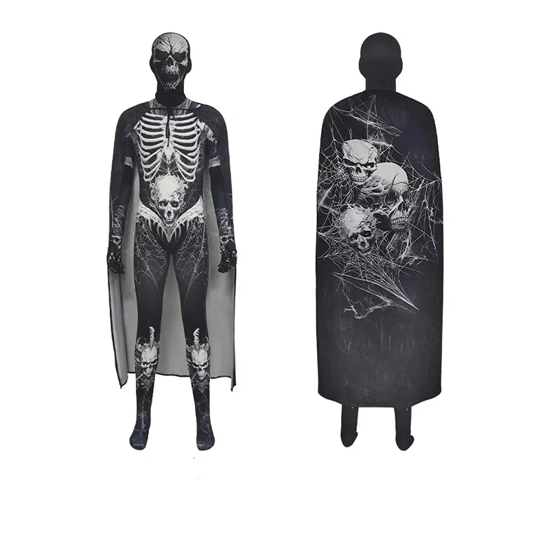 Halloween-Skelett-Ganzkörperanzug
