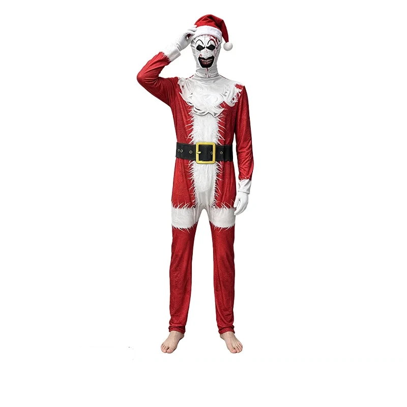 Costume imprimé de clown Santa — Terrifier