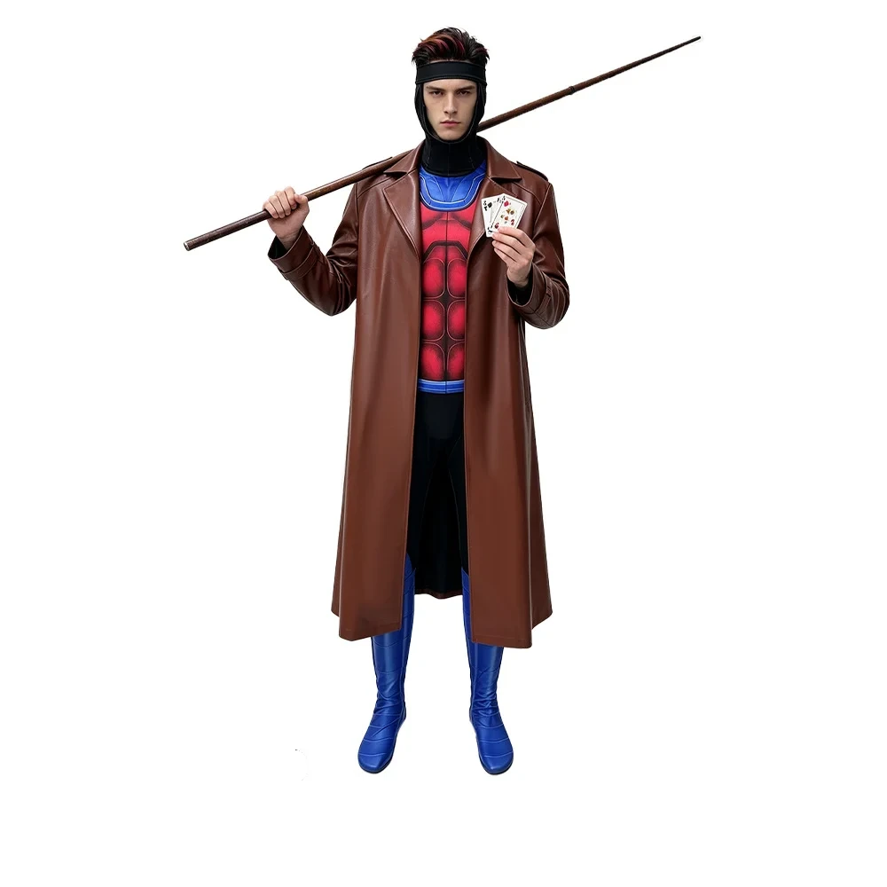 Ensemble de costume de Gambit avec manteau — X-Men