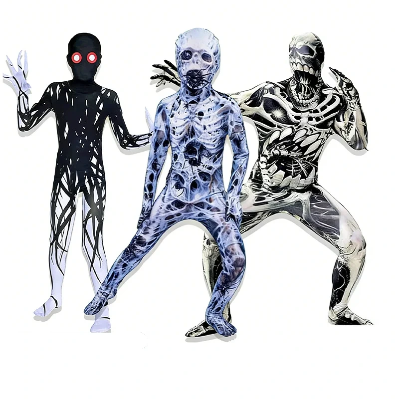 Gama de disfraces estampados de zombis y vampiros — Halloween