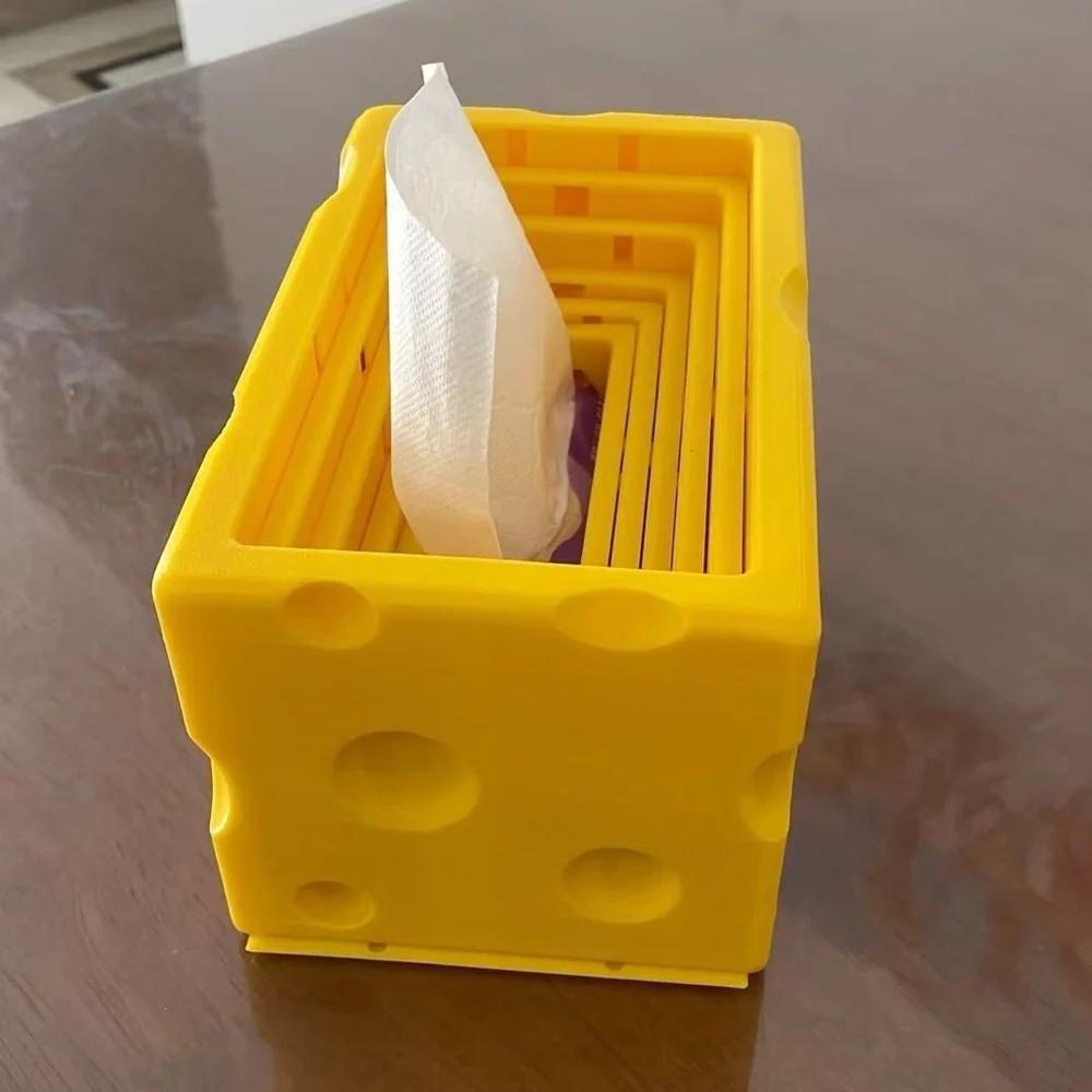 Cheese-Style Tissue Box